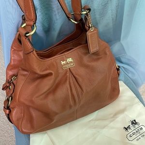 Coach Madison Pebble Leather Handbag